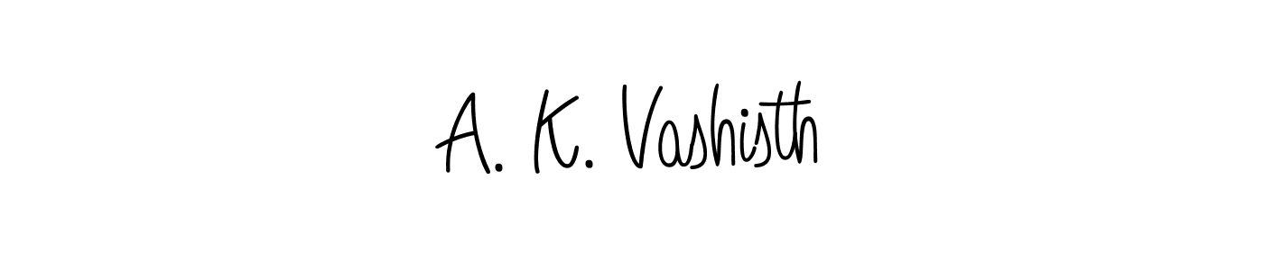 A. K. Vashisth stylish signature style. Best Handwritten Sign (Angelique-Rose-font-FFP) for my name. Handwritten Signature Collection Ideas for my name A. K. Vashisth. A. K. Vashisth signature style 5 images and pictures png