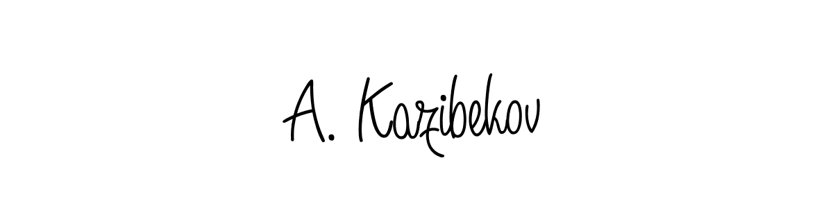 Similarly Angelique-Rose-font-FFP is the best handwritten signature design. Signature creator online .You can use it as an online autograph creator for name A. Kazibekov. A. Kazibekov signature style 5 images and pictures png