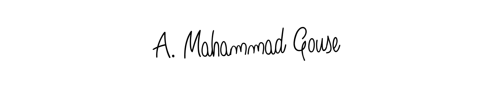 Design your own signature with our free online signature maker. With this signature software, you can create a handwritten (Angelique-Rose-font-FFP) signature for name A. Mahammad Gouse. A. Mahammad Gouse signature style 5 images and pictures png