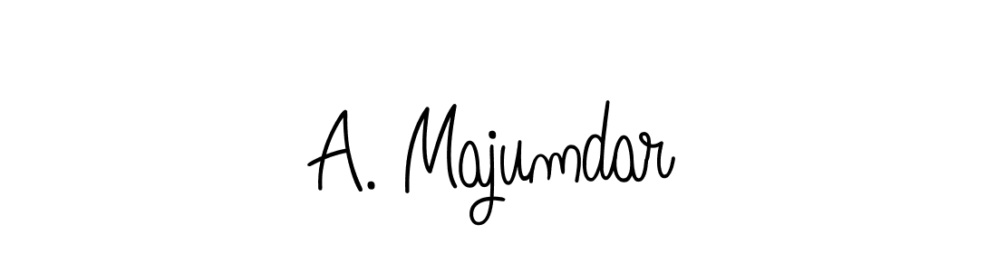 Make a beautiful signature design for name A. Majumdar. With this signature (Angelique-Rose-font-FFP) style, you can create a handwritten signature for free. A. Majumdar signature style 5 images and pictures png