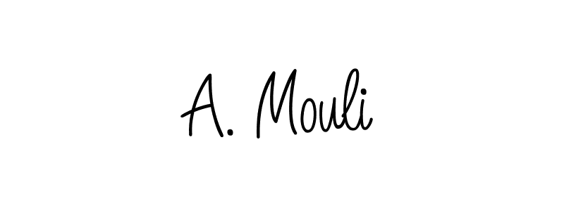 if you are searching for the best signature style for your name A. Mouli. so please give up your signature search. here we have designed multiple signature styles  using Angelique-Rose-font-FFP. A. Mouli signature style 5 images and pictures png