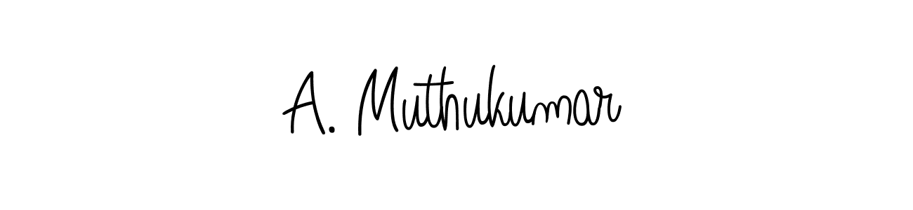 How to make A. Muthukumar name signature. Use Angelique-Rose-font-FFP style for creating short signs online. This is the latest handwritten sign. A. Muthukumar signature style 5 images and pictures png