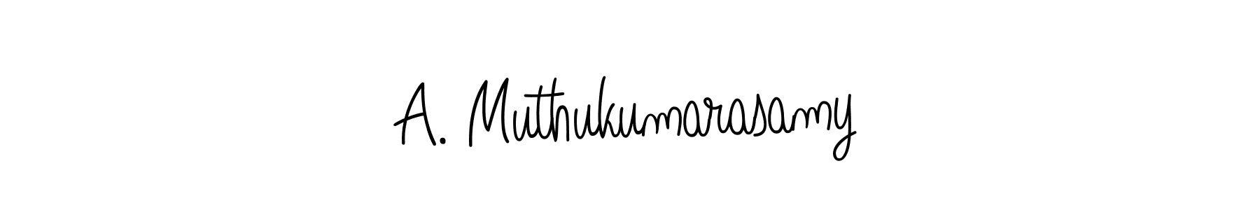 How to make A. Muthukumarasamy name signature. Use Angelique-Rose-font-FFP style for creating short signs online. This is the latest handwritten sign. A. Muthukumarasamy signature style 5 images and pictures png