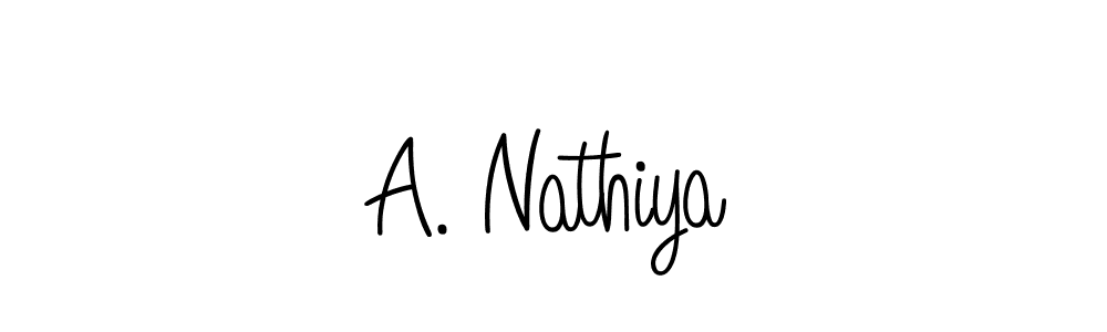 Similarly Angelique-Rose-font-FFP is the best handwritten signature design. Signature creator online .You can use it as an online autograph creator for name A. Nathiya. A. Nathiya signature style 5 images and pictures png