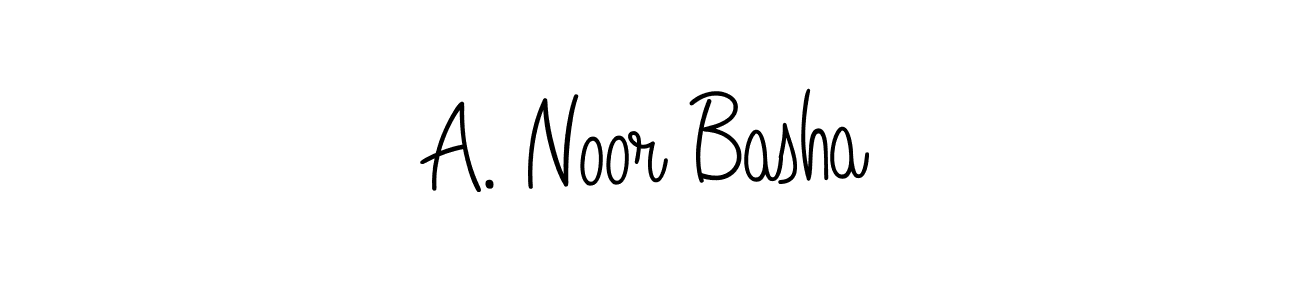 This is the best signature style for the A. Noor Basha name. Also you like these signature font (Angelique-Rose-font-FFP). Mix name signature. A. Noor Basha signature style 5 images and pictures png