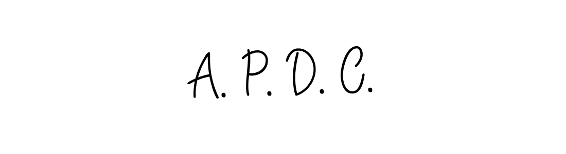 Make a beautiful signature design for name A. P. D. C.. Use this online signature maker to create a handwritten signature for free. A. P. D. C. signature style 5 images and pictures png