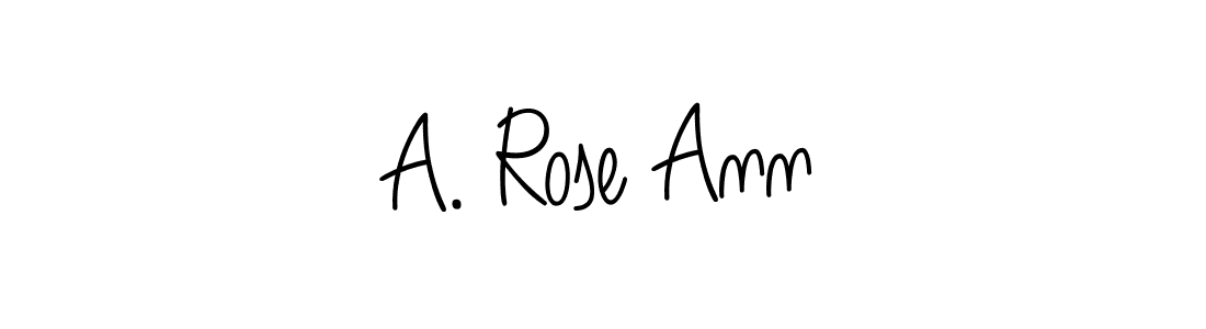 Also we have A. Rose Ann name is the best signature style. Create professional handwritten signature collection using Angelique-Rose-font-FFP autograph style. A. Rose Ann signature style 5 images and pictures png