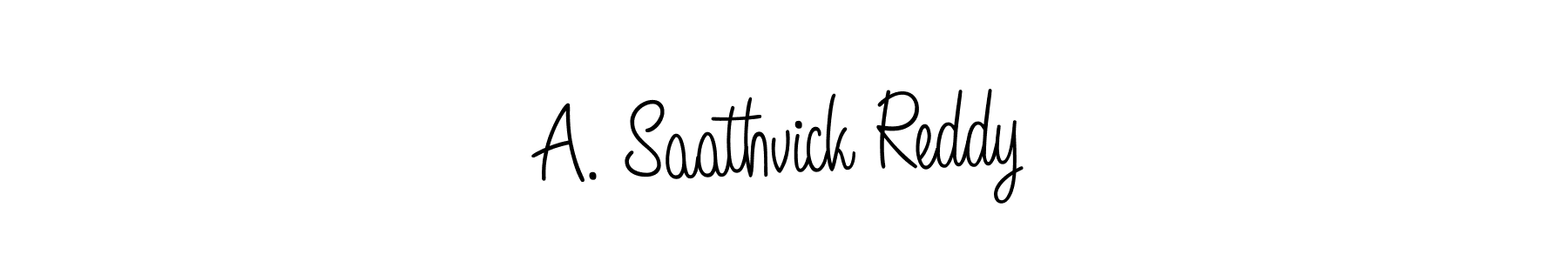 Create a beautiful signature design for name A. Saathvick Reddy. With this signature (Angelique-Rose-font-FFP) fonts, you can make a handwritten signature for free. A. Saathvick Reddy signature style 5 images and pictures png