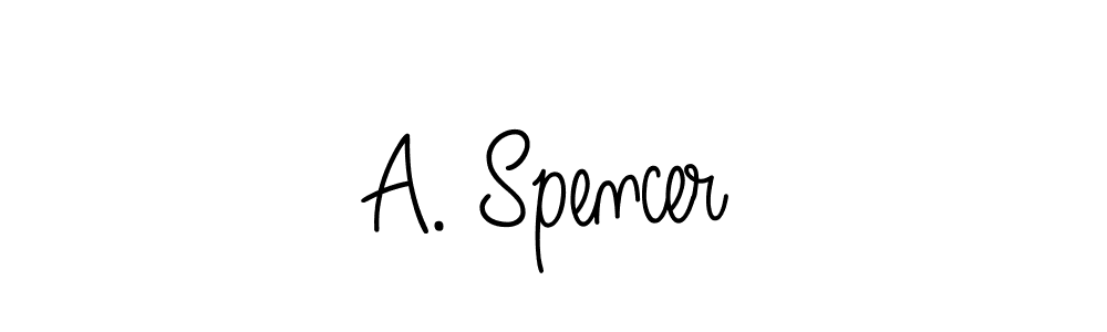 How to Draw A. Spencer signature style? Angelique-Rose-font-FFP is a latest design signature styles for name A. Spencer. A. Spencer signature style 5 images and pictures png