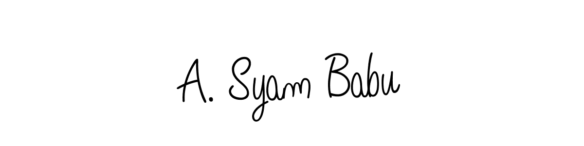 How to make A. Syam Babu signature? Angelique-Rose-font-FFP is a professional autograph style. Create handwritten signature for A. Syam Babu name. A. Syam Babu signature style 5 images and pictures png