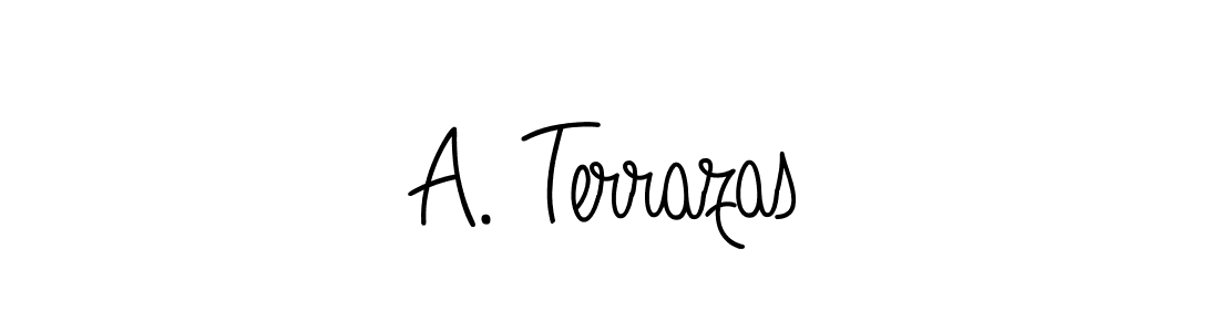 Create a beautiful signature design for name A. Terrazas. With this signature (Angelique-Rose-font-FFP) fonts, you can make a handwritten signature for free. A. Terrazas signature style 5 images and pictures png