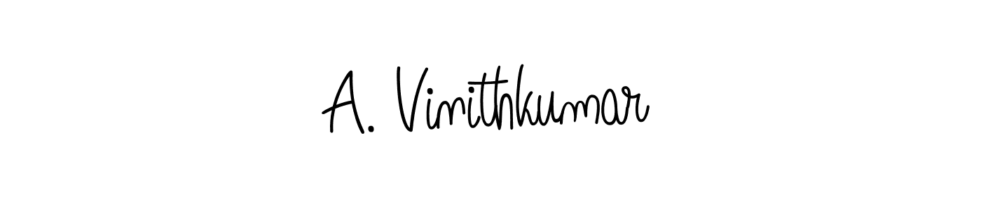 Make a short A. Vinithkumar signature style. Manage your documents anywhere anytime using Angelique-Rose-font-FFP. Create and add eSignatures, submit forms, share and send files easily. A. Vinithkumar signature style 5 images and pictures png