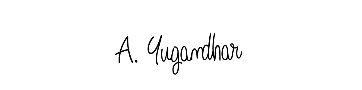 How to make A. Yugandhar signature? Angelique-Rose-font-FFP is a professional autograph style. Create handwritten signature for A. Yugandhar name. A. Yugandhar signature style 5 images and pictures png