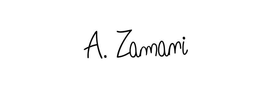 Create a beautiful signature design for name A. Zamani. With this signature (Angelique-Rose-font-FFP) fonts, you can make a handwritten signature for free. A. Zamani signature style 5 images and pictures png