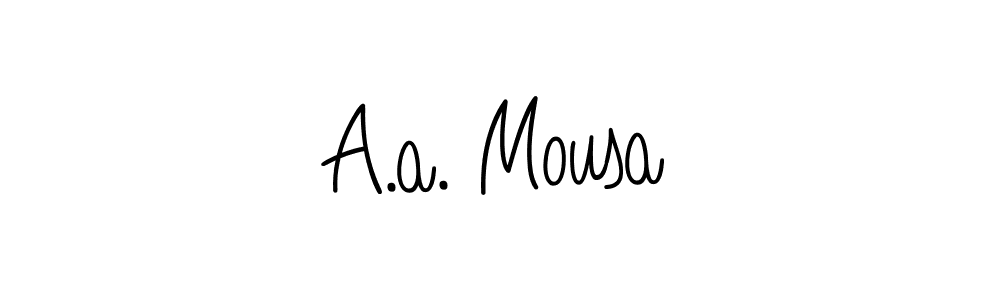 How to make A.a. Mousa signature? Angelique-Rose-font-FFP is a professional autograph style. Create handwritten signature for A.a. Mousa name. A.a. Mousa signature style 5 images and pictures png