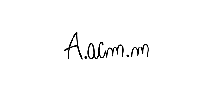 Similarly Angelique-Rose-font-FFP is the best handwritten signature design. Signature creator online .You can use it as an online autograph creator for name A.acm.m. A.acm.m signature style 5 images and pictures png