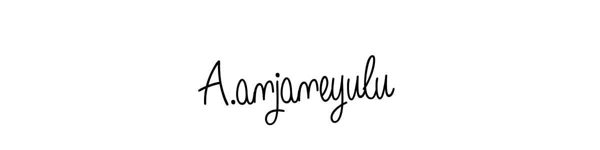 Make a beautiful signature design for name A.anjaneyulu. With this signature (Angelique-Rose-font-FFP) style, you can create a handwritten signature for free. A.anjaneyulu signature style 5 images and pictures png