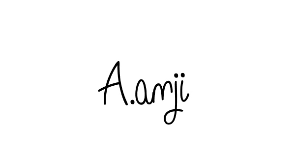 Use a signature maker to create a handwritten signature online. With this signature software, you can design (Angelique-Rose-font-FFP) your own signature for name A.anji. A.anji signature style 5 images and pictures png