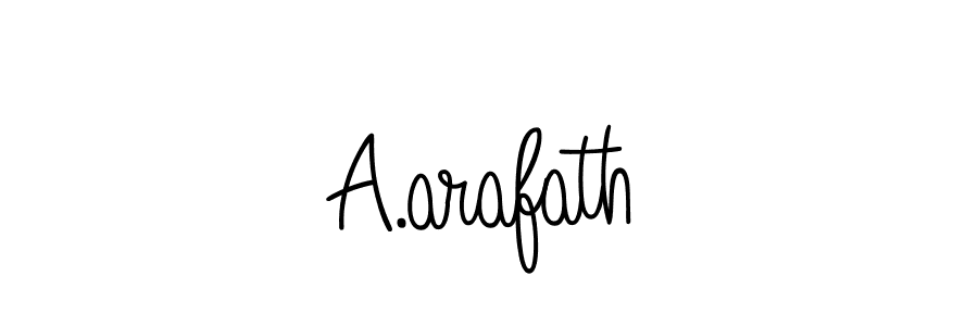 How to Draw A.arafath signature style? Angelique-Rose-font-FFP is a latest design signature styles for name A.arafath. A.arafath signature style 5 images and pictures png