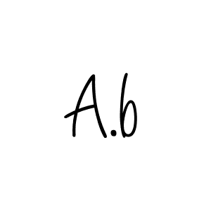 Use a signature maker to create a handwritten signature online. With this signature software, you can design (Angelique-Rose-font-FFP) your own signature for name A.b. A.b signature style 5 images and pictures png
