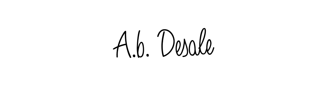 if you are searching for the best signature style for your name A.b. Desale. so please give up your signature search. here we have designed multiple signature styles  using Angelique-Rose-font-FFP. A.b. Desale signature style 5 images and pictures png