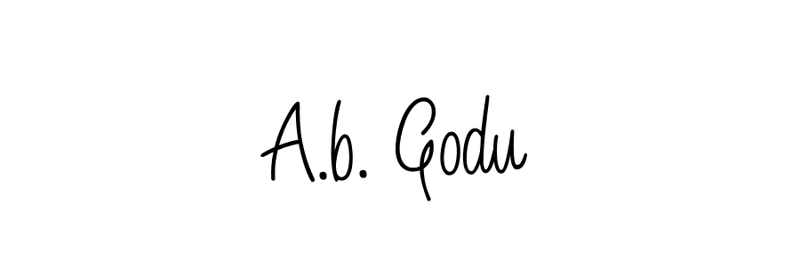 How to make A.b. Godu signature? Angelique-Rose-font-FFP is a professional autograph style. Create handwritten signature for A.b. Godu name. A.b. Godu signature style 5 images and pictures png