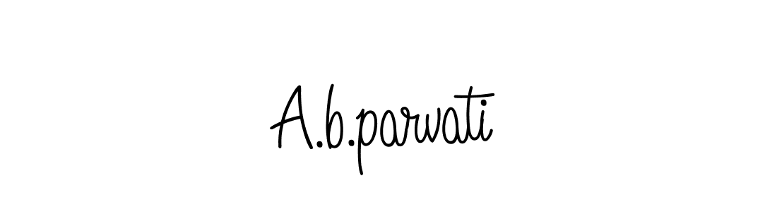 Check out images of Autograph of A.b.parvati name. Actor A.b.parvati Signature Style. Angelique-Rose-font-FFP is a professional sign style online. A.b.parvati signature style 5 images and pictures png