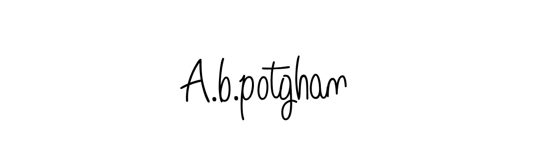 Use a signature maker to create a handwritten signature online. With this signature software, you can design (Angelique-Rose-font-FFP) your own signature for name A.b.potghan. A.b.potghan signature style 5 images and pictures png