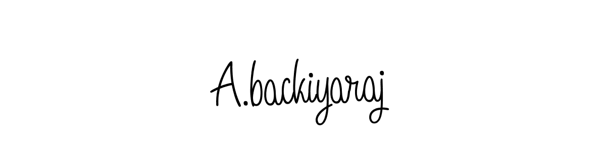 Angelique-Rose-font-FFP is a professional signature style that is perfect for those who want to add a touch of class to their signature. It is also a great choice for those who want to make their signature more unique. Get A.backiyaraj name to fancy signature for free. A.backiyaraj signature style 5 images and pictures png