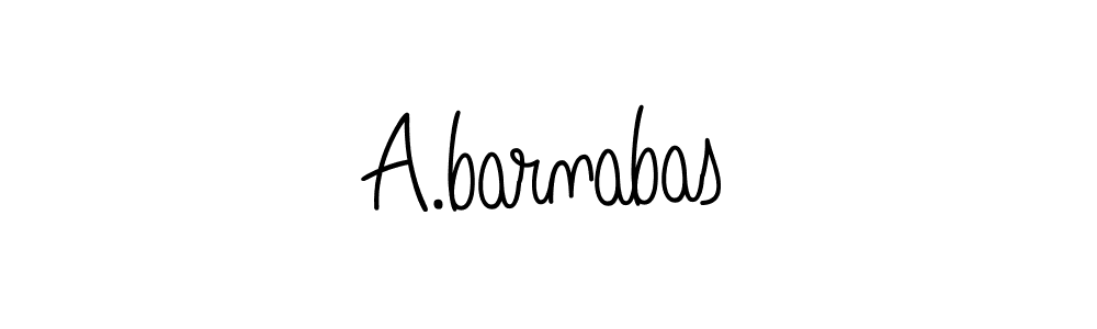 Check out images of Autograph of A.barnabas name. Actor A.barnabas Signature Style. Angelique-Rose-font-FFP is a professional sign style online. A.barnabas signature style 5 images and pictures png