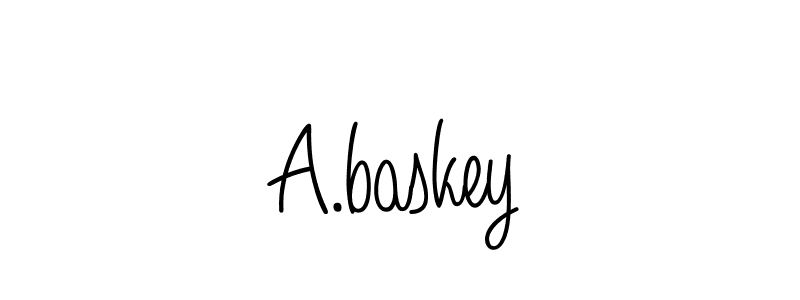 How to Draw A.baskey signature style? Angelique-Rose-font-FFP is a latest design signature styles for name A.baskey. A.baskey signature style 5 images and pictures png