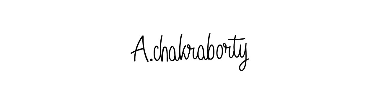 Use a signature maker to create a handwritten signature online. With this signature software, you can design (Angelique-Rose-font-FFP) your own signature for name A.chakraborty. A.chakraborty signature style 5 images and pictures png