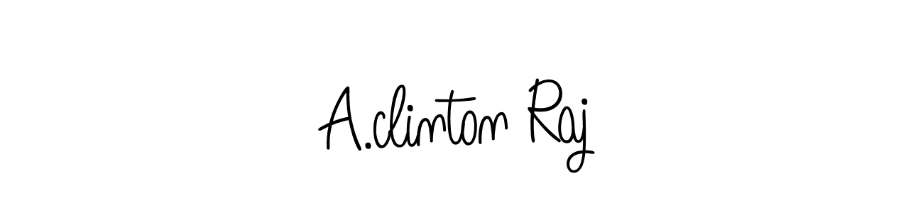 Angelique-Rose-font-FFP is a professional signature style that is perfect for those who want to add a touch of class to their signature. It is also a great choice for those who want to make their signature more unique. Get A.clinton Raj name to fancy signature for free. A.clinton Raj signature style 5 images and pictures png