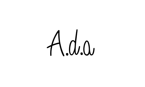 Check out images of Autograph of A.d.a name. Actor A.d.a Signature Style. Angelique-Rose-font-FFP is a professional sign style online. A.d.a signature style 5 images and pictures png