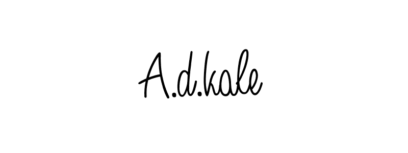 Use a signature maker to create a handwritten signature online. With this signature software, you can design (Angelique-Rose-font-FFP) your own signature for name A.d.kale. A.d.kale signature style 5 images and pictures png