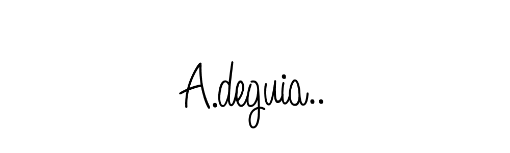 Design your own signature with our free online signature maker. With this signature software, you can create a handwritten (Angelique-Rose-font-FFP) signature for name A.deguia... A.deguia.. signature style 5 images and pictures png