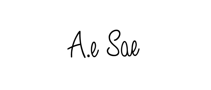 Use a signature maker to create a handwritten signature online. With this signature software, you can design (Angelique-Rose-font-FFP) your own signature for name A.e Sae. A.e Sae signature style 5 images and pictures png