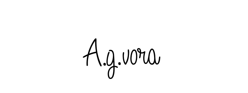 Use a signature maker to create a handwritten signature online. With this signature software, you can design (Angelique-Rose-font-FFP) your own signature for name A.g.vora. A.g.vora signature style 5 images and pictures png