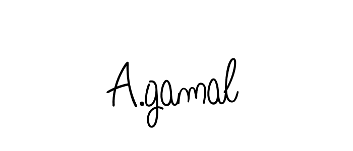 Also You can easily find your signature by using the search form. We will create A.gamal name handwritten signature images for you free of cost using Angelique-Rose-font-FFP sign style. A.gamal signature style 5 images and pictures png