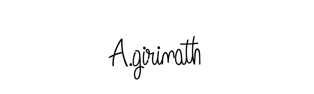 Also we have A.girinath name is the best signature style. Create professional handwritten signature collection using Angelique-Rose-font-FFP autograph style. A.girinath signature style 5 images and pictures png