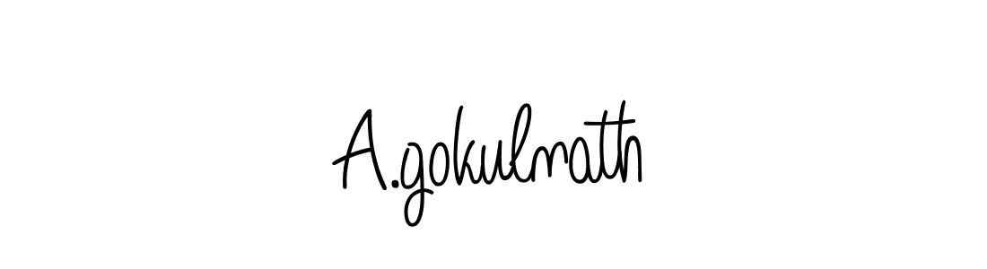 if you are searching for the best signature style for your name A.gokulnath. so please give up your signature search. here we have designed multiple signature styles  using Angelique-Rose-font-FFP. A.gokulnath signature style 5 images and pictures png