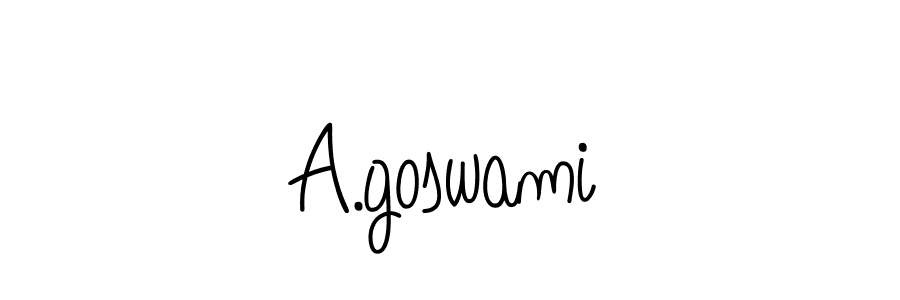 Design your own signature with our free online signature maker. With this signature software, you can create a handwritten (Angelique-Rose-font-FFP) signature for name A.goswami. A.goswami signature style 5 images and pictures png