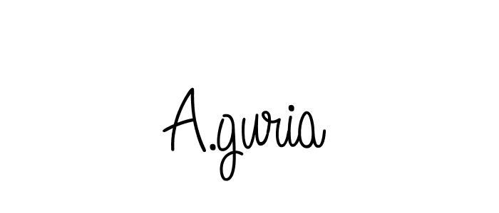 if you are searching for the best signature style for your name A.guria. so please give up your signature search. here we have designed multiple signature styles  using Angelique-Rose-font-FFP. A.guria signature style 5 images and pictures png