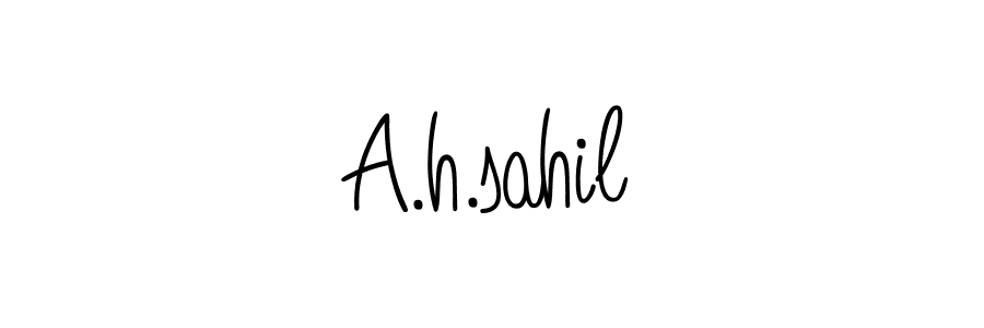 You can use this online signature creator to create a handwritten signature for the name A.h.sahil. This is the best online autograph maker. A.h.sahil signature style 5 images and pictures png