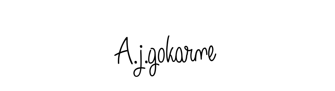 It looks lik you need a new signature style for name A.j.gokarne. Design unique handwritten (Angelique-Rose-font-FFP) signature with our free signature maker in just a few clicks. A.j.gokarne signature style 5 images and pictures png