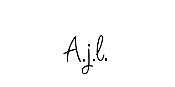 It looks lik you need a new signature style for name A.j.l.. Design unique handwritten (Angelique-Rose-font-FFP) signature with our free signature maker in just a few clicks. A.j.l. signature style 5 images and pictures png