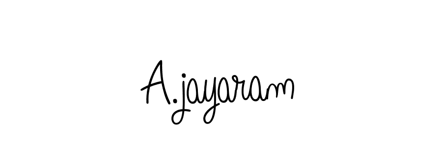 How to make A.jayaram name signature. Use Angelique-Rose-font-FFP style for creating short signs online. This is the latest handwritten sign. A.jayaram signature style 5 images and pictures png