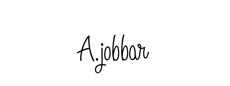 Check out images of Autograph of A.jobbar name. Actor A.jobbar Signature Style. Angelique-Rose-font-FFP is a professional sign style online. A.jobbar signature style 5 images and pictures png