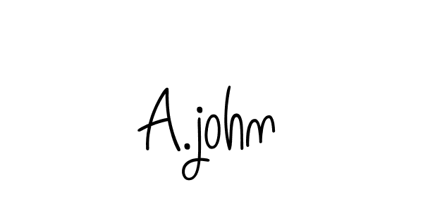 Also we have A.john name is the best signature style. Create professional handwritten signature collection using Angelique-Rose-font-FFP autograph style. A.john signature style 5 images and pictures png