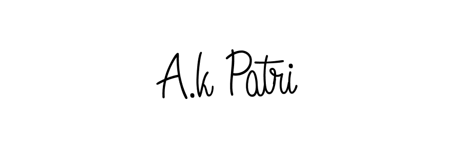 It looks lik you need a new signature style for name A.k Patri. Design unique handwritten (Angelique-Rose-font-FFP) signature with our free signature maker in just a few clicks. A.k Patri signature style 5 images and pictures png